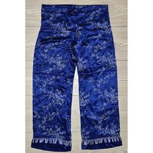 Limited Too Pants Y2K Silky Rayon / Acetate Girls Size 10 Floral Asian Japanese
